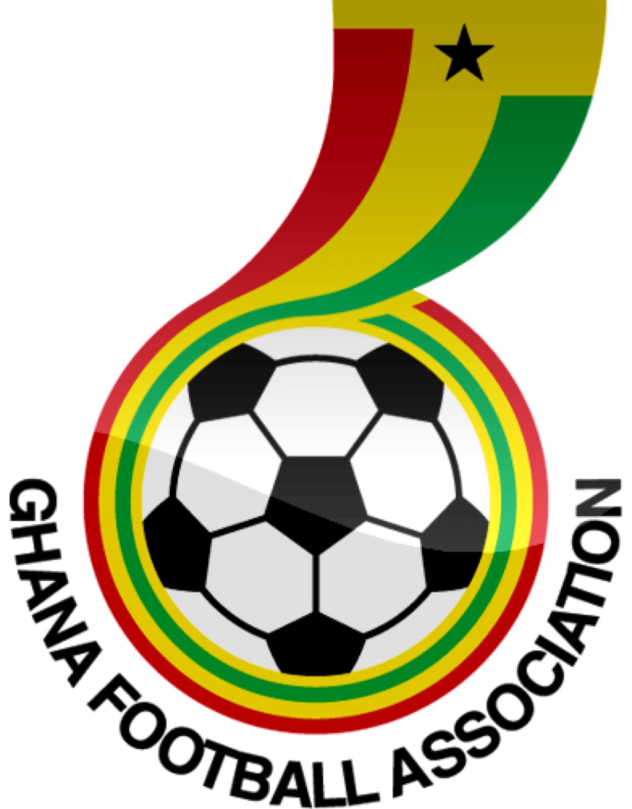 A football on a grassy pitch in Ghana