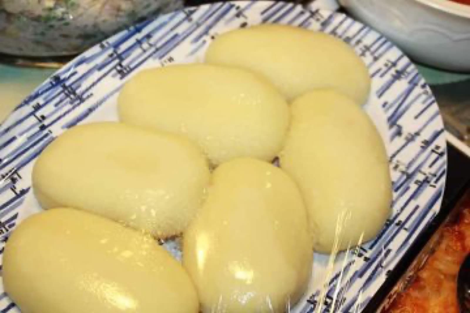 A bowl of fufu and groundnut soup
